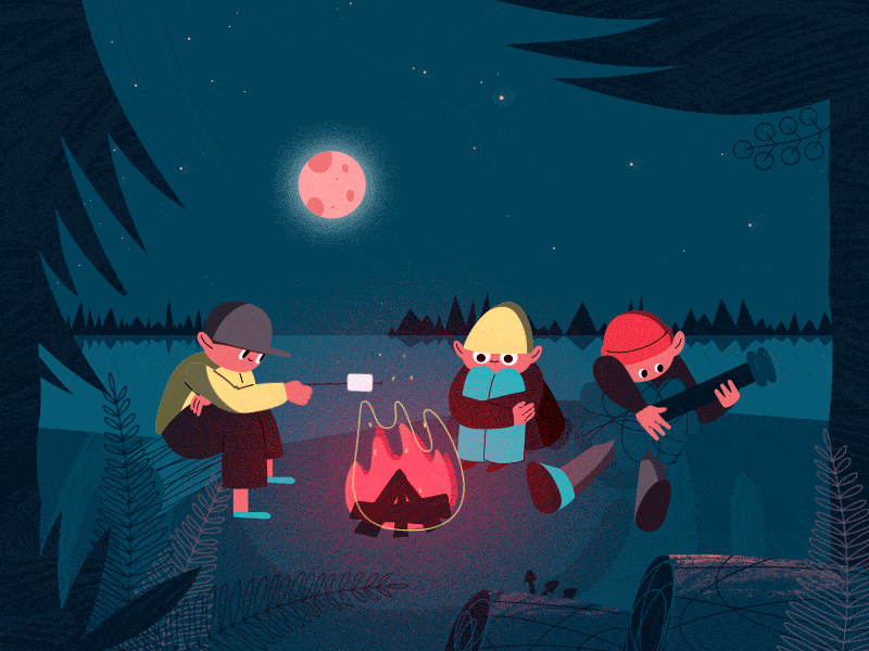 Animation campfire